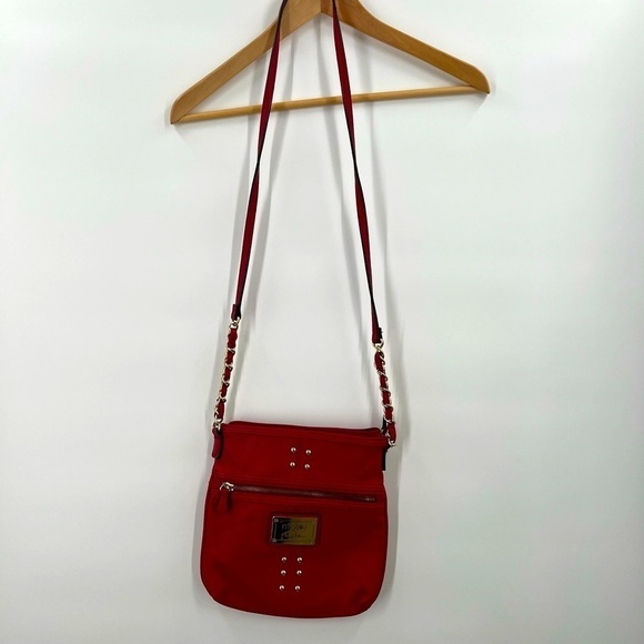 Nicole NICOLE MILLER 'Randy' Crossbody Handbag Purse - Red - Picture 1 of 7
